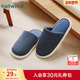 23冬新款 男士 时尚 热风男鞋 家居拖短毛绒居家棉拖鞋 舒适包头拖男