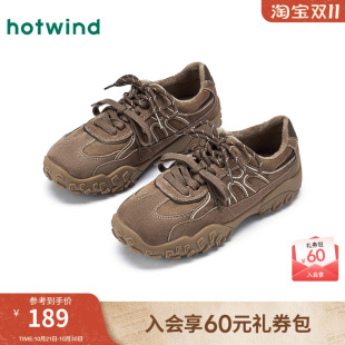 女2025年冬季 女鞋 新款 子复古德训鞋 百搭慢跑鞋 热风户外运动休闲鞋