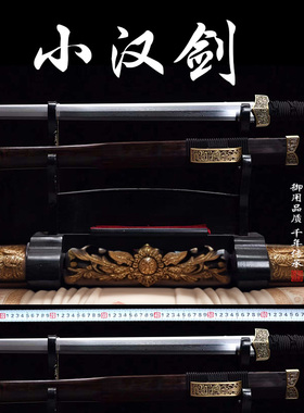 大马士革龙泉短剑古风真剑金属汉剑八面镇宅宝剑摆件御剑堂未开刃