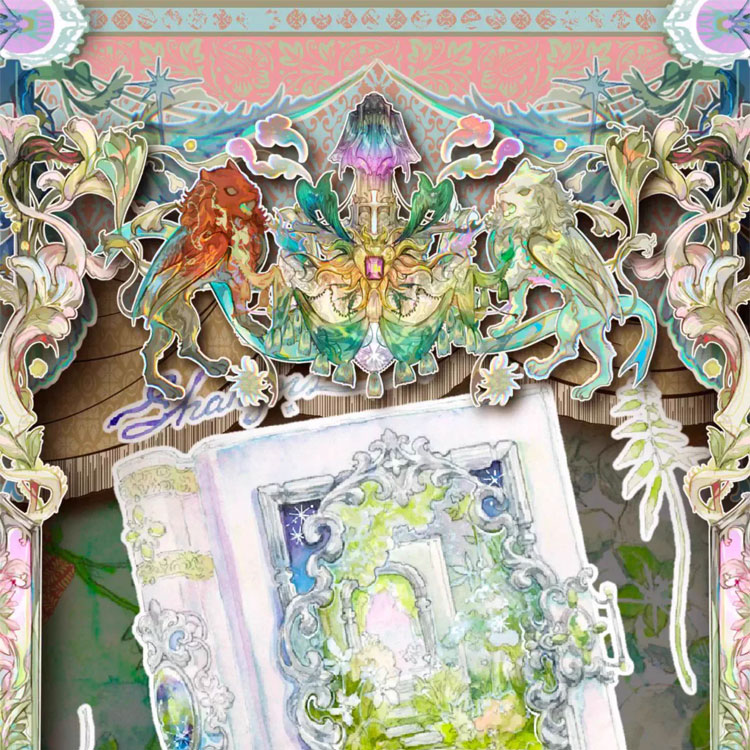 满18包邮xx studio薄夏贝壳光分装特材拼贴贝壳光流麻手帐胶带