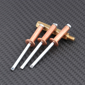 M2.4 紫铜抽芯铆钉半圆头铜拉钉开口型圆头铜拉帽钉 M4.8 M3.2