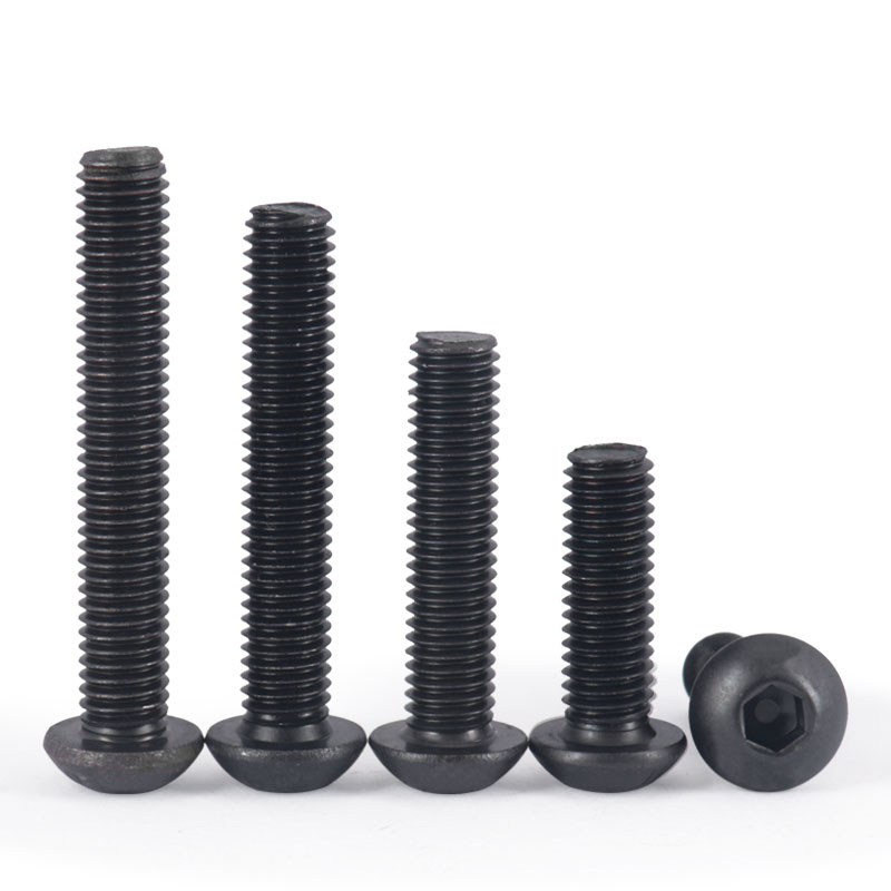 圆头内六角不锈钢黑色螺钉