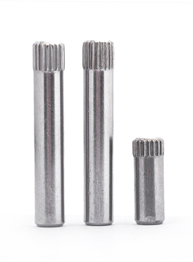 304不锈钢滚花销 圆柱定位轴销滚花轴插销轴滚花M1.5M2M3M4M6M8mm