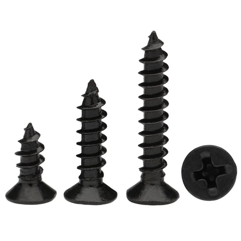 添瑞碳钢沉头黑色KA自攻M1-M6