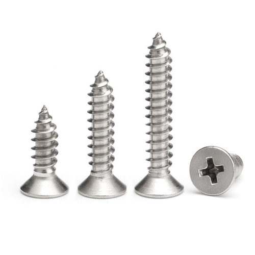 304平头自攻沉头木牙螺丝钉