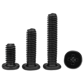 黑色CM十字薄扁头机螺钉电子大扁平头螺丝M1.2M1.4M2M2.5M3M4M5M6