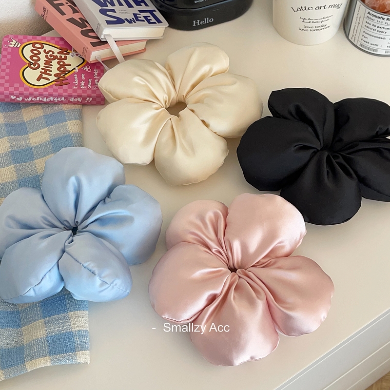 博主同款海绵立体花朵发圈头花