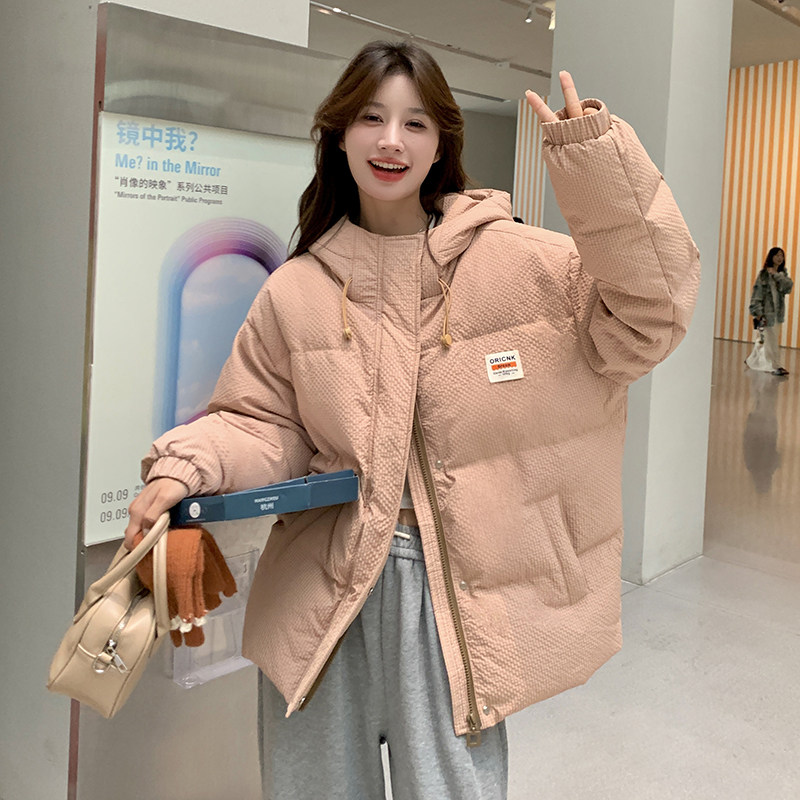 短款白鸭绒羽绒服女2025冬季新款高级感超好看韩版休闲连帽外套女