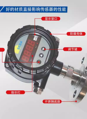 SEBA赛巴压力变送器MSP7000EX-PFA-F52-10K-D24-YA流量计
