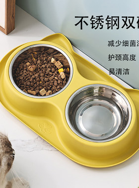 防打翻防虫蚁宠物喂食不锈钢碗