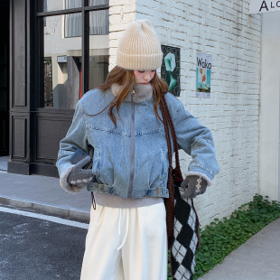 P225 1835 K300 牛仔派克服加厚毛毛内胆外套2B142 现货主推爆款