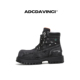 洗水牛仔布工装 孙天宇同款 厚底马丁靴 ADCDAVINCI 靴 ADC达芬奇