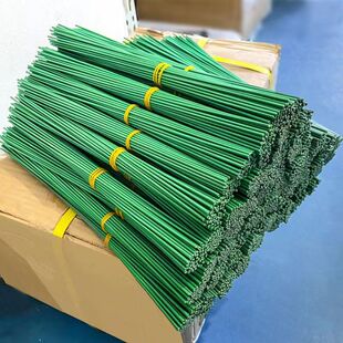 丝网花材料diy花径绿铁丝花枝假花杆手工玫瑰花钩织花杆花艺钩针