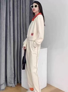 5100107阿家米白色卫裤