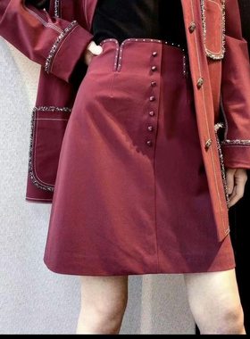 1200206哥家四面弹小香风半身裙子夏女裙半身