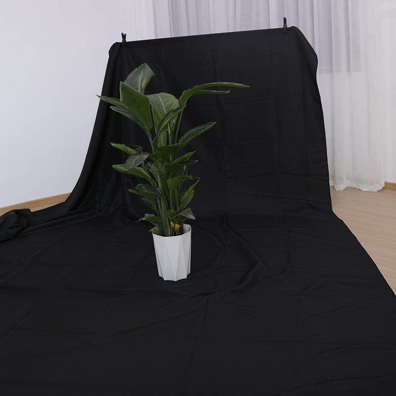 黑布布料黑色平纹布摄影拍摄背景布实验室防尘布黑布舞台幕布桌布