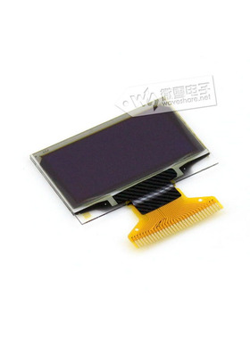 微雪 1.3寸 OLED 显示屏 液晶屏模块 SH1106 128×64分辨率 裸屏