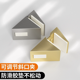 玻璃夹层板托可调节鸭嘴夹衣柜层板托支架活动橱柜固定夹家用五金