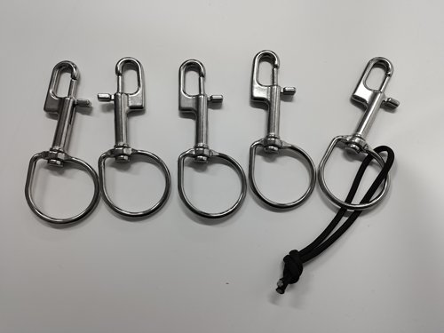 xdeep同款异形316不锈钢 盲扣单头钩蛋钩技术潜水侧挂钩挂 侧挂