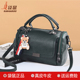 袋鼠真皮女包手提斜挎牛皮包2026新款 妈妈时尚 复古小枕头包大容量
