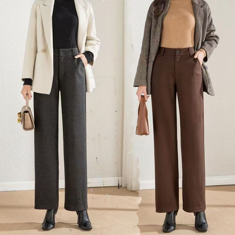 高腰显瘦直筒裤女宽松休闲百搭