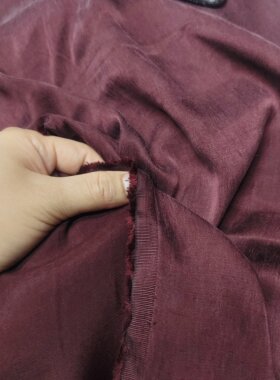 重磅铜氨丝素色提花面料