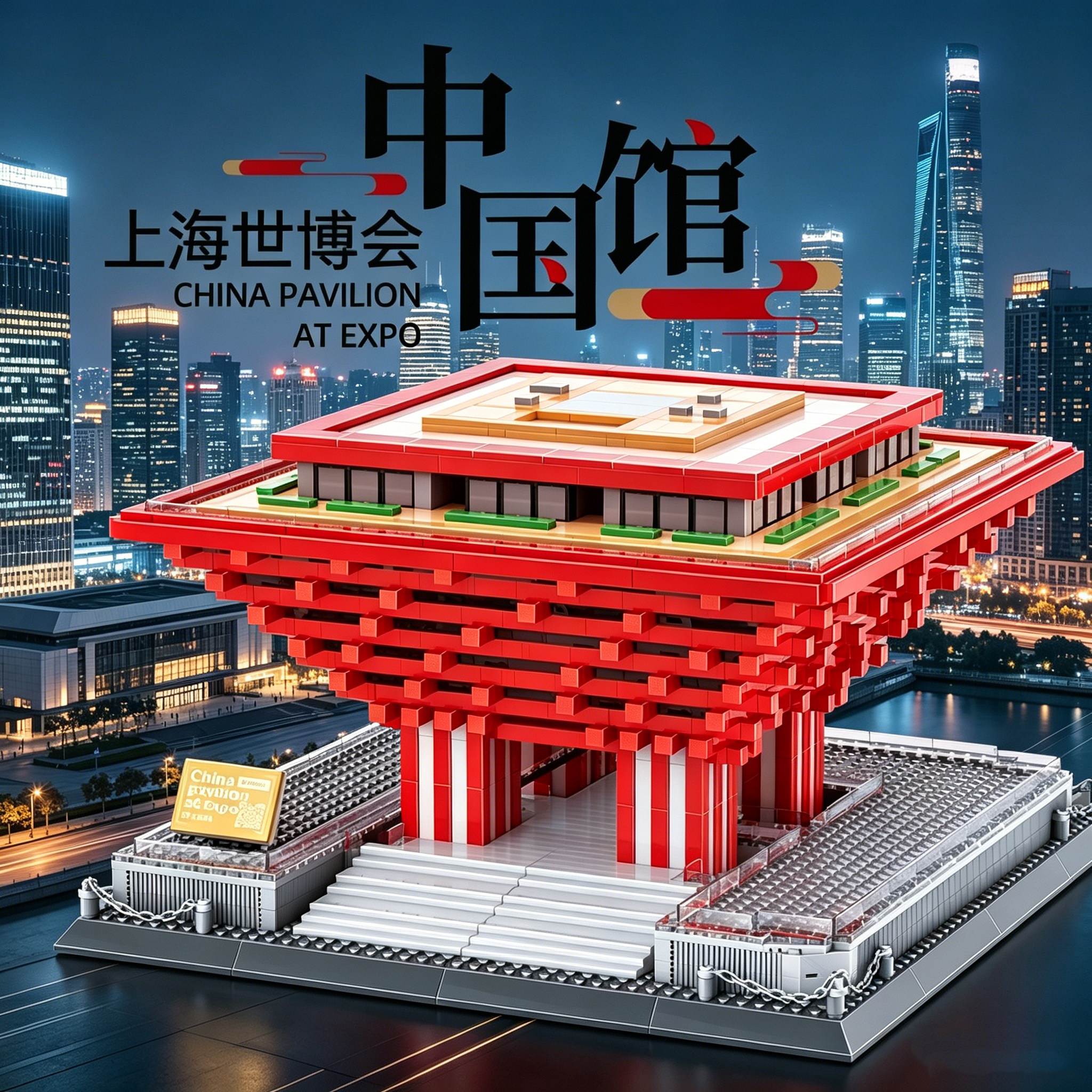 上海世博会中华艺术宫拼装积木