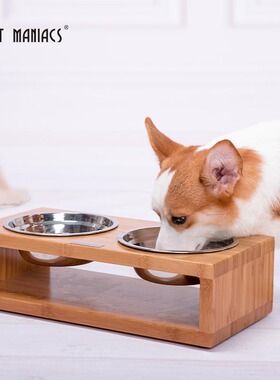 猫碗不锈钢保护颈椎狗狗食碗单双碗猫咪食盆水碗狗碗饭盆宠物用品