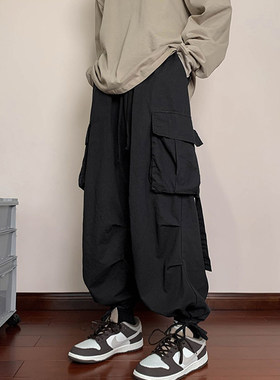 日系机能大口袋工装裤男