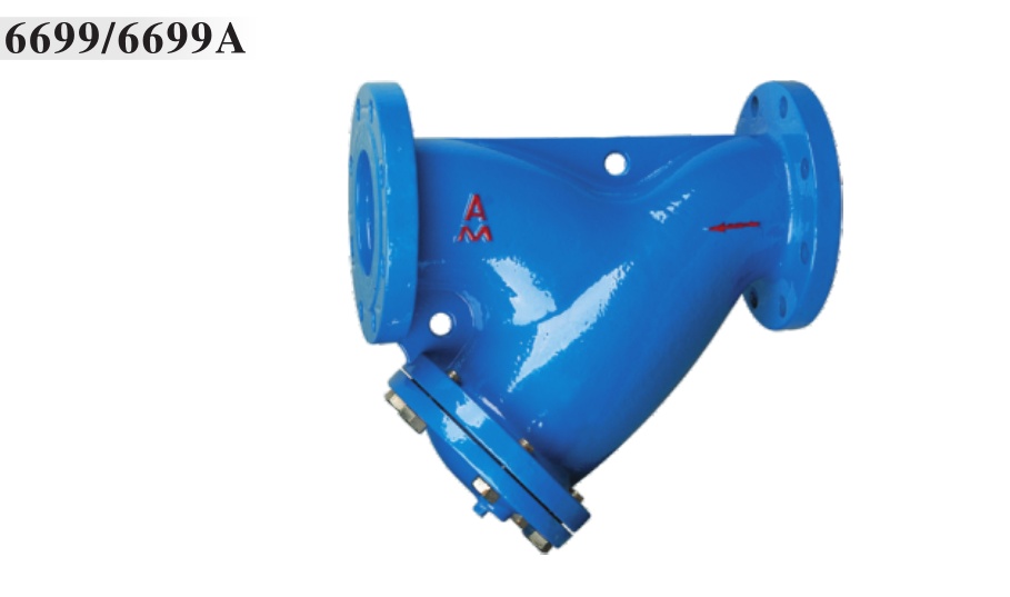 埃美柯6699A铸铁Y型法兰过滤器 SY14C-H16 DN50 500