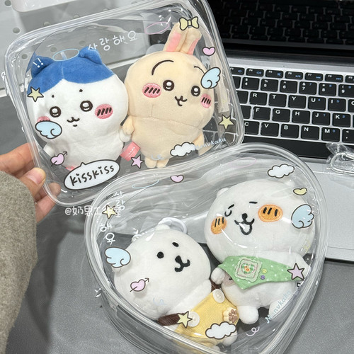 透明双人娃包外出10cm棉花娃娃努努玩偶展示痛包挂包保护套遛娃包