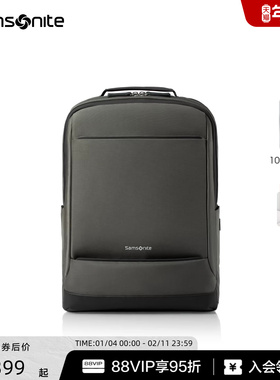 Samsonite新秀丽双肩包商务25新款男士简约背包差旅通勤电脑包TX6