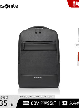 Samsonite新秀丽双肩包男士大容量商务旅行电脑包短途出行背包TX6