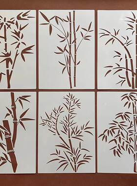 印花模国风绘画创意模板