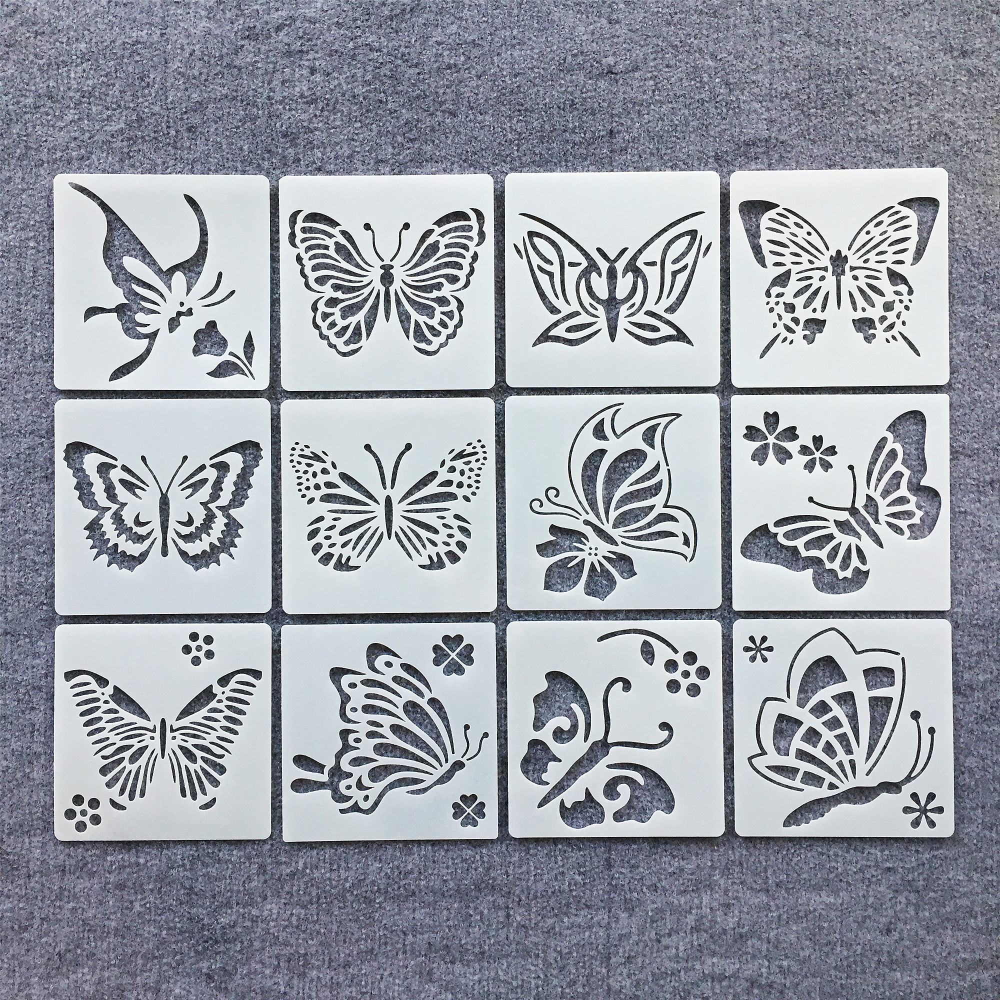 新款镂空蝴蝶模板尺子