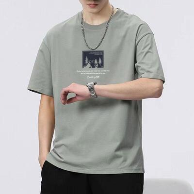 青年夏季新款宽松半袖短袖T恤