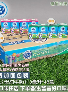 哒露奇越南dutchlady子母奶1整箱48小盒装110毫升 甜牛奶原味进口