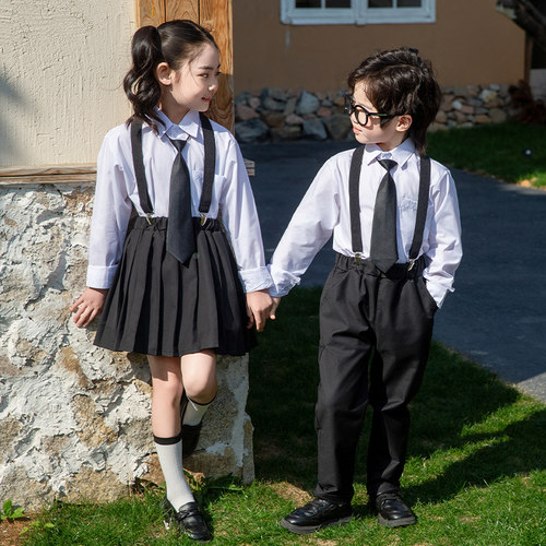 小学生校服春夏新款英伦风演出服