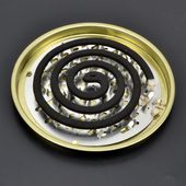 蚊香盘家用加大加厚蚊香支架防火防烫蚊蝇香托盘卫生间香薰接灰盘