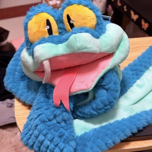 疯狂动物城2盖瑞一条蛇围巾冬季 保暖送情侣男女闺蜜礼物毛绒围脖