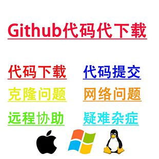 github下载代码程序文件夹项目clone文件Github源码代下载部署