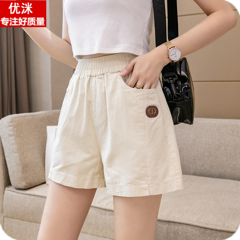 女大童牛仔短裤夏季初中生学院风甜美14岁女孩洋气休闲运动裤子15