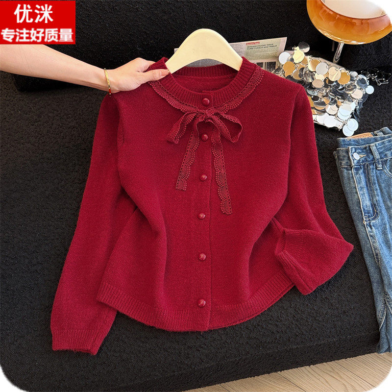 女大童本命年新年红色毛衣2026新款初中生甜美可爱蝴蝶结针织开衫,童装/婴儿装/亲子装,毛衣/针织衫,淘宝优惠券,粉丝福利购,淘宝优惠卷