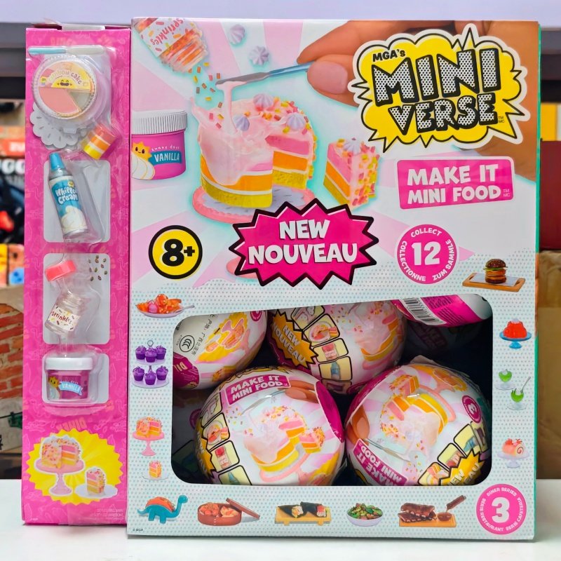 MGA新品三代美食茶点迷你仿真食玩DIY手工制作食物模型儿童玩具