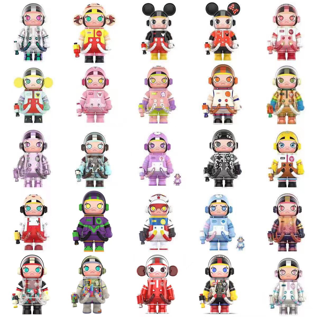 POP MART泡泡玛特MEGA珍藏 MOLLY涂鸦爱心熊派大星可乐EVA初号机怎么看?