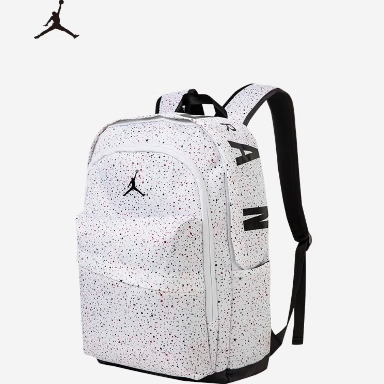 Jordan满天星学生休闲双肩背包(大号)白色情侣款JD2133032GS-008