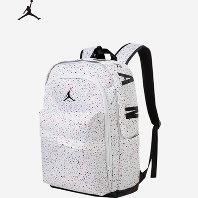 JORDAN满天星白色情侣款双肩背包