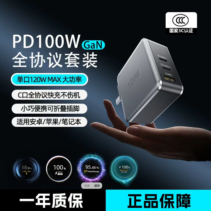 乐迪智美四代充电器氮化镓PD100W