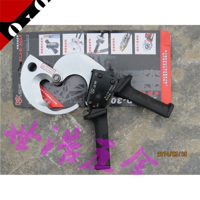 上海长青德克牌 棘轮式电缆剪xlj-d-300a/德克电缆剪刀xlj-d-500a