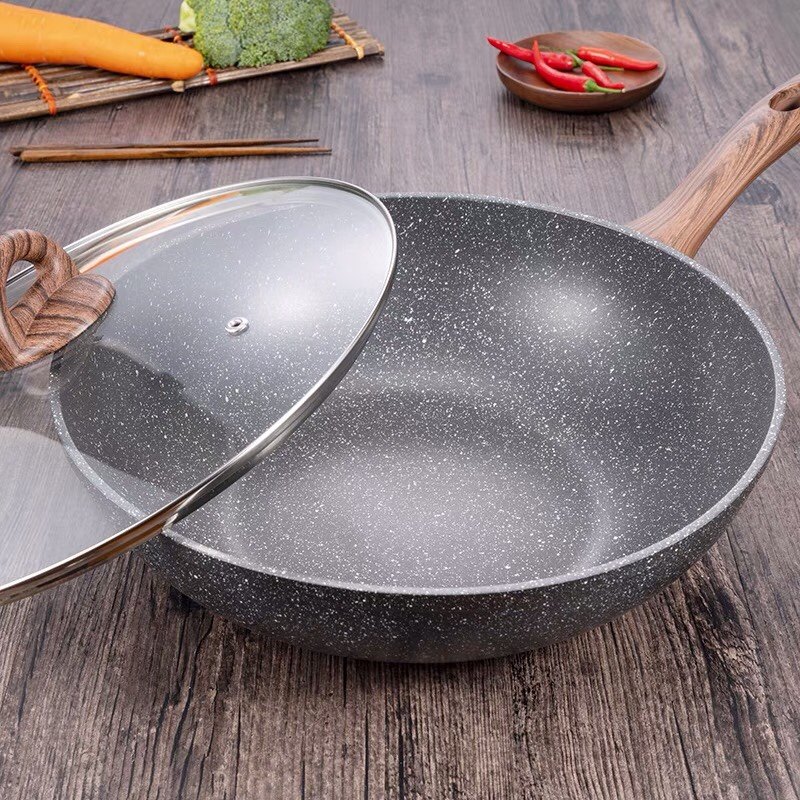 乐扣乐扣平底锅韩国进口不粘锅煎锅炒锅家用30cm燃气电磁炉通用